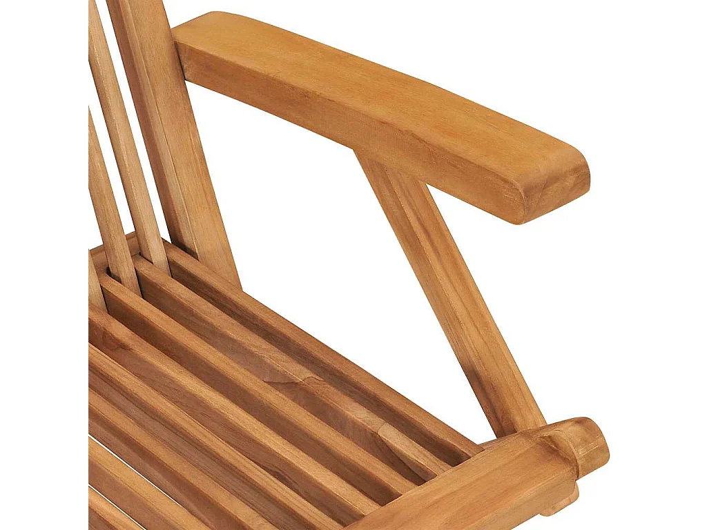 Sedie pieghevoli, 6 pezzi, in legno massello di teak
