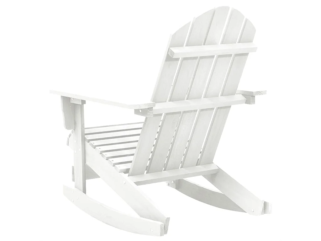 Chaise à bascule de jardin Bois Blanc