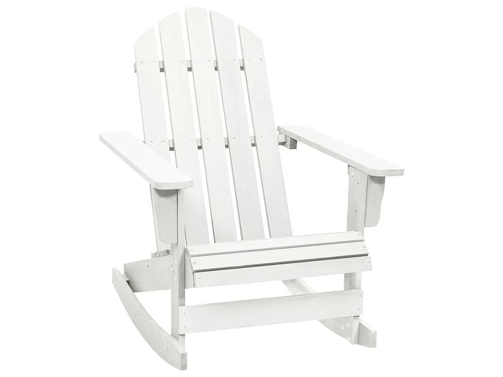 Chaise à bascule de jardin Bois Blanc