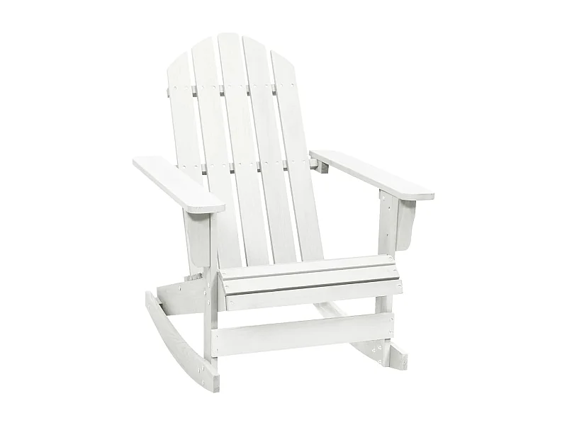 Chaise à bascule de jardin Bois Blanc