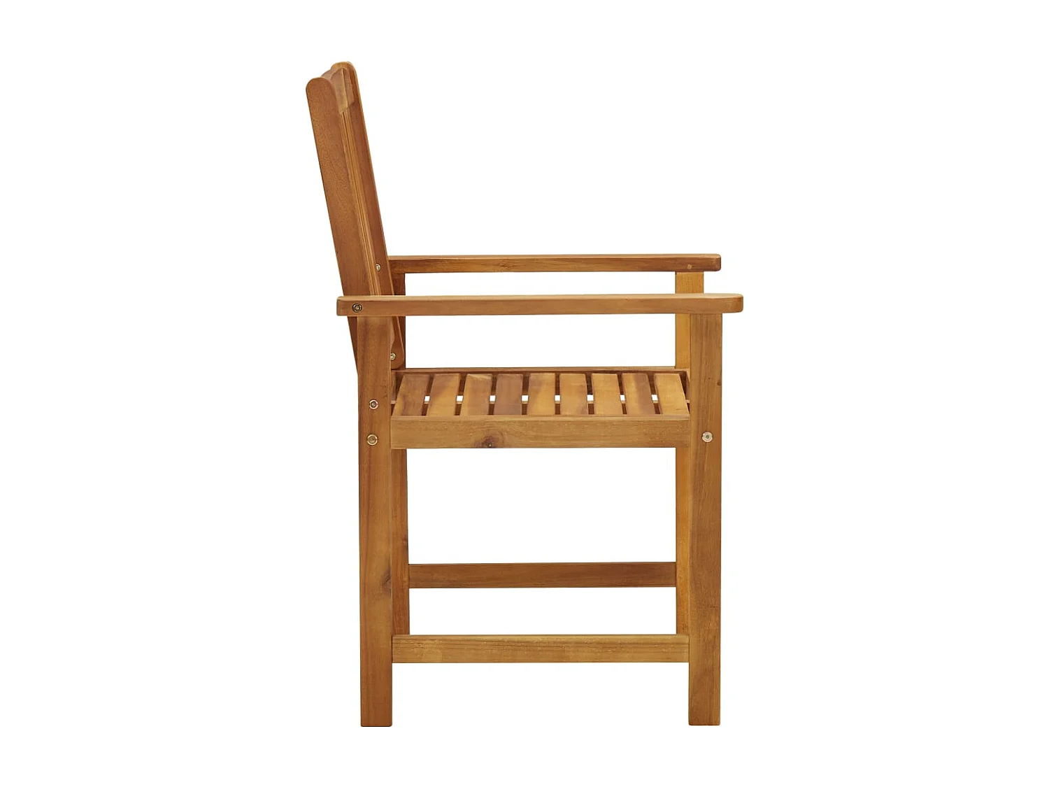 Chaises de jardin avec coussins lot de 4 Bois d'acacia massif