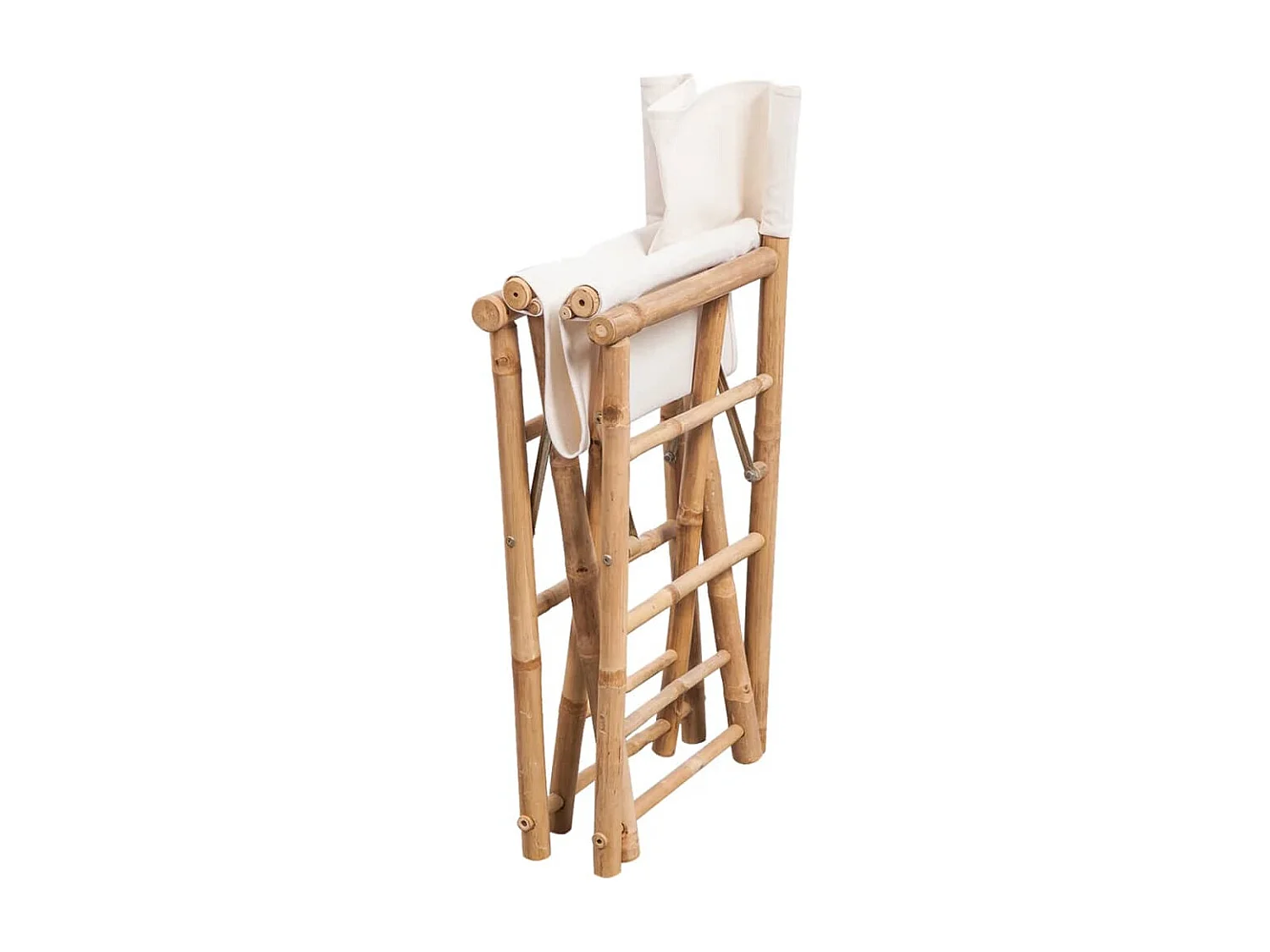 Regisseursstoelen 2 st inklapbaar bamboe en canvas
