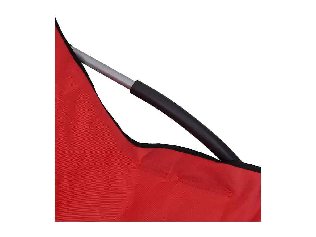 Sillas de playa plegables 2 unidades tela rojo