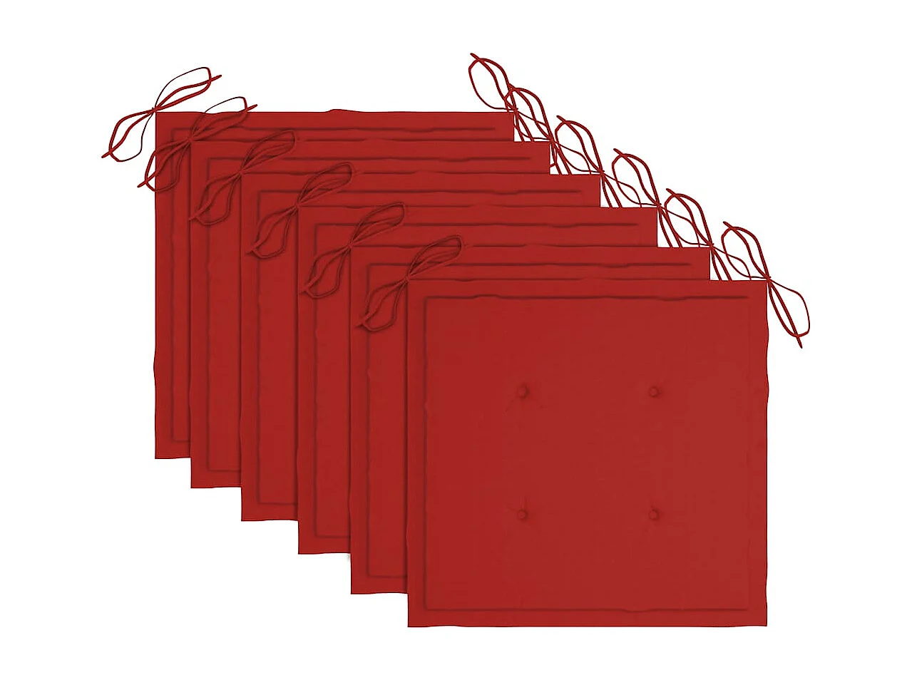 Cadeiras de jardim dobráveis c/ almofadões 6 pcs acácia maciça