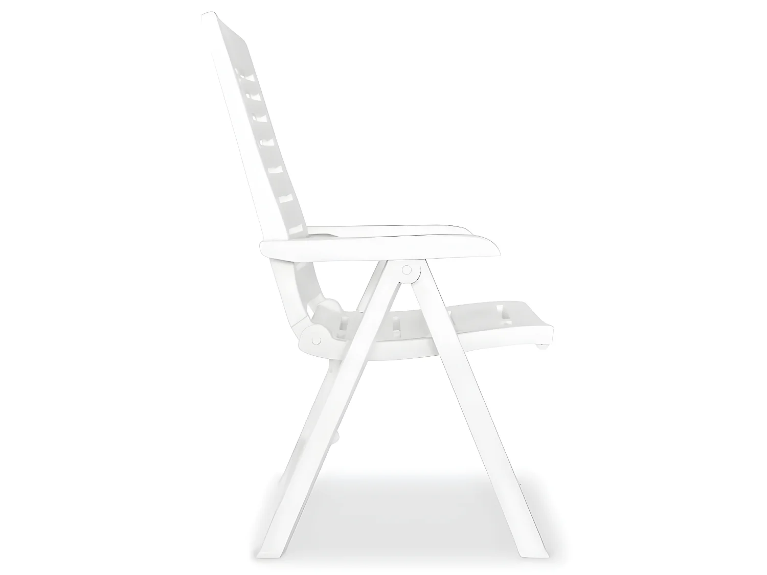 Garten-Liegestühle 4 Stk. Kunststoff Weiß