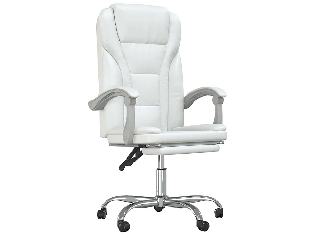 Fauteuil inclinable de bureau Blanc Similicuir