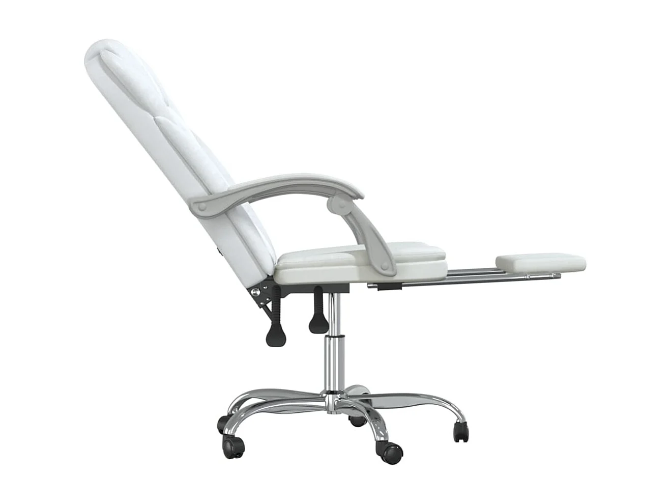 Fauteuil inclinable de bureau Blanc Similicuir