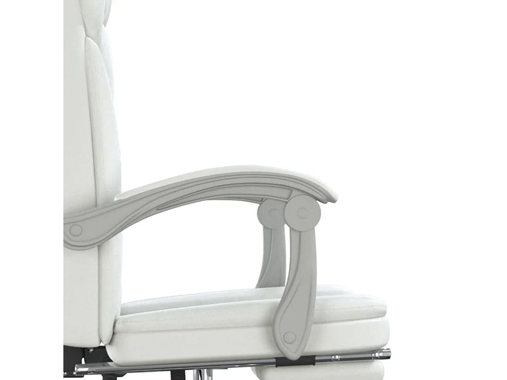 Fauteuil inclinable de bureau Blanc Similicuir