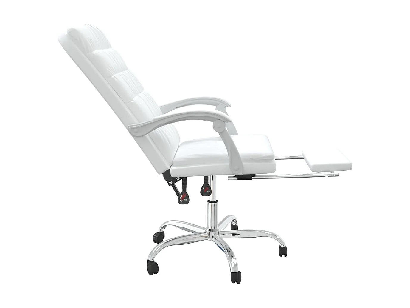 Fauteuil inclinable de bureau Blanc Similicuir
