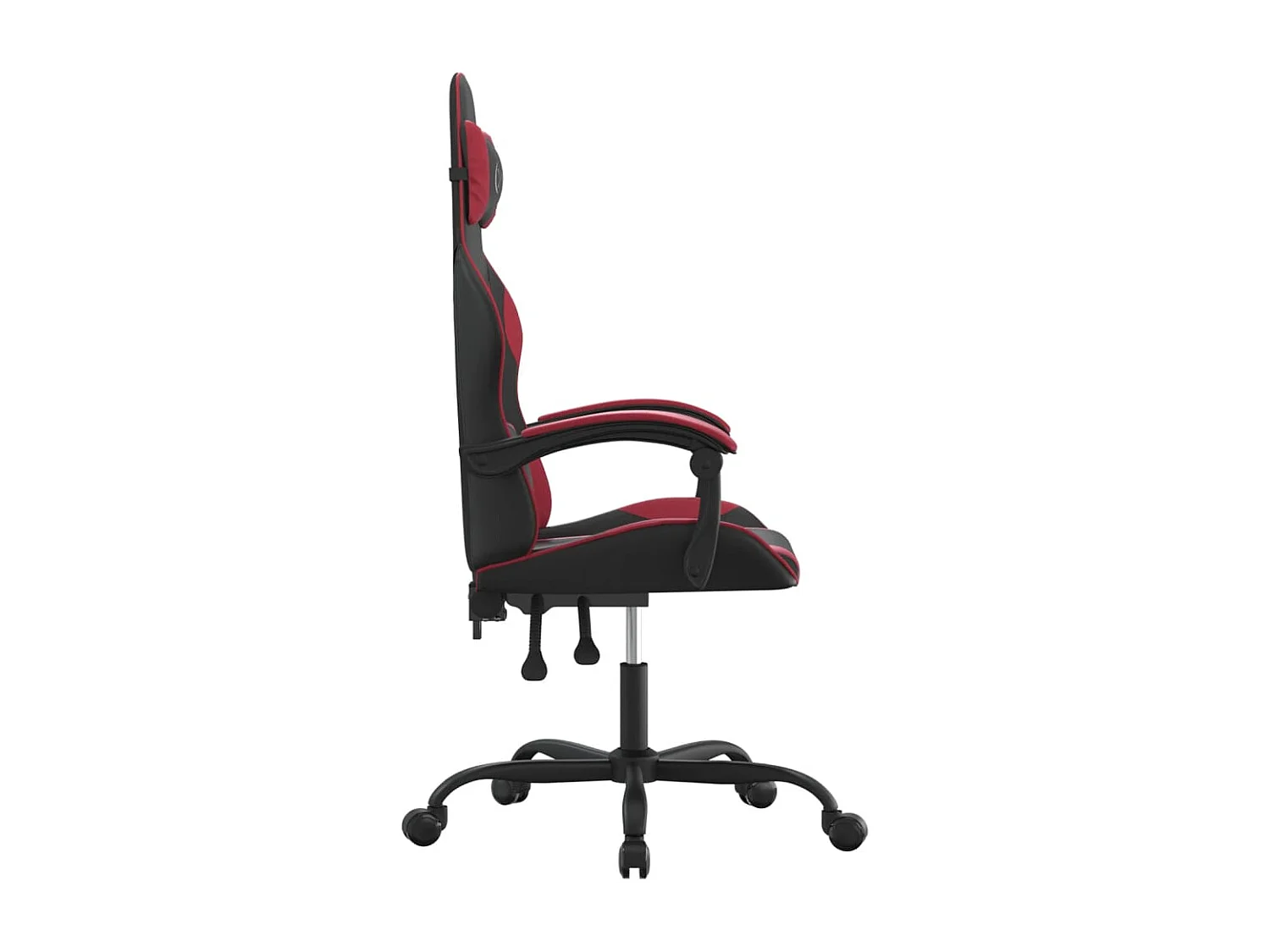 Chaise de jeu Noir et rouge bordeaux Similicuir