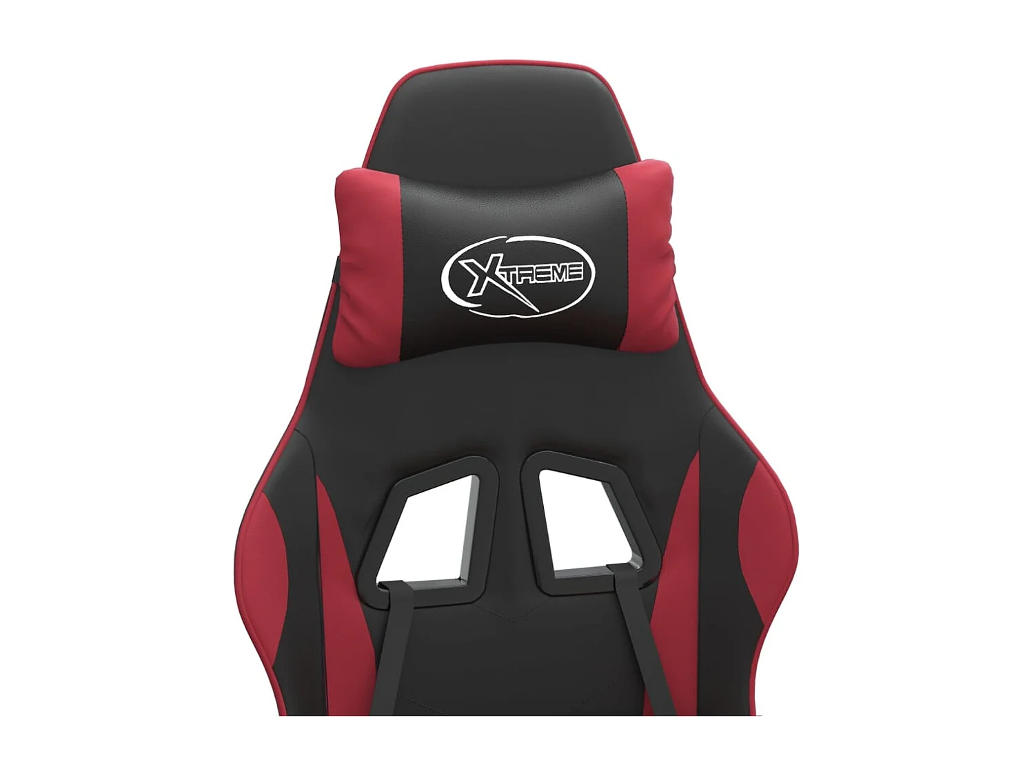 Chaise de jeu Noir et rouge bordeaux Similicuir