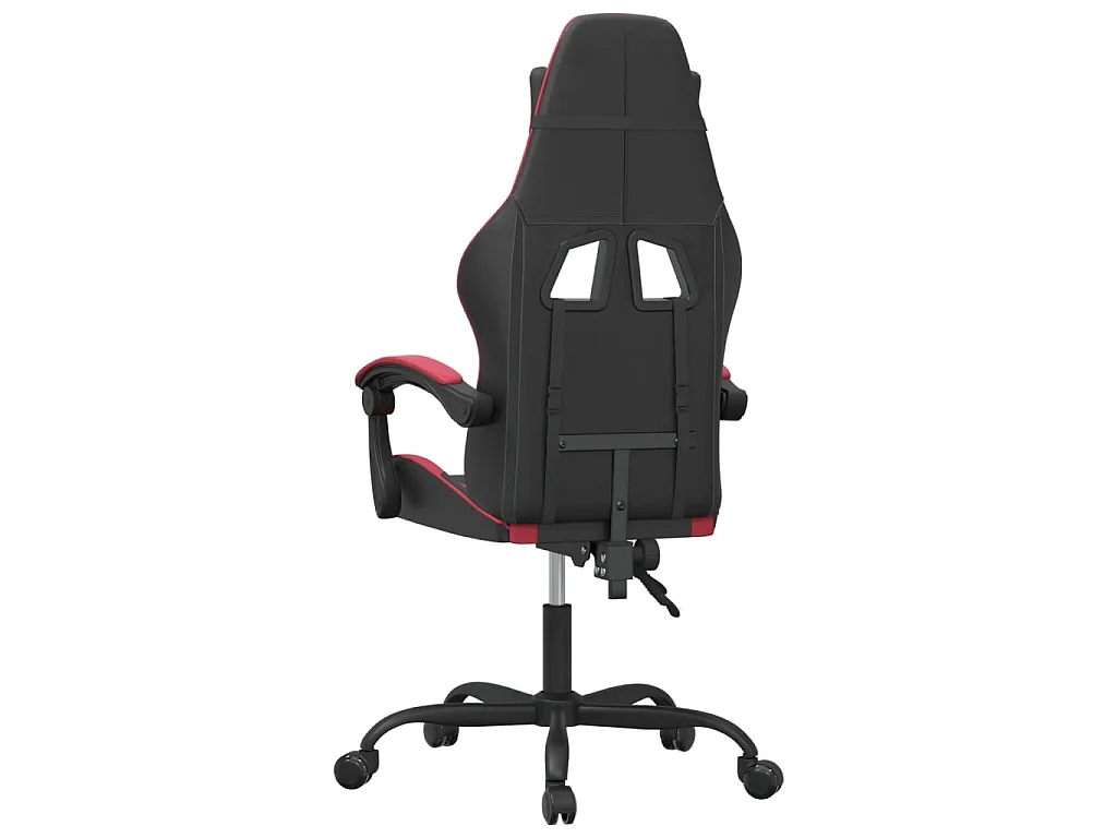 Chaise de jeu Noir et rouge bordeaux Similicuir