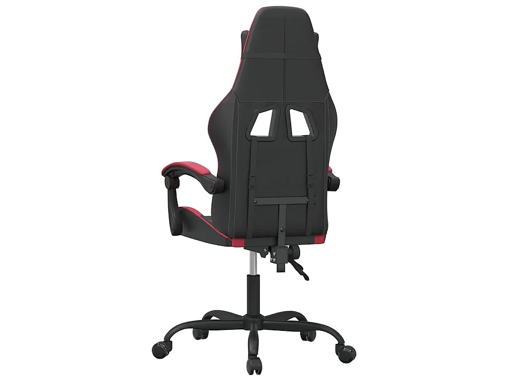 Chaise de jeu Noir et rouge bordeaux Similicuir