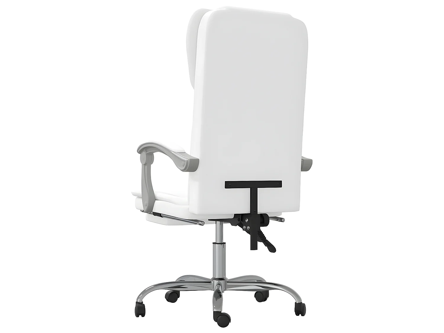 Kantoorstoel verstelbaar kuntsleer wit