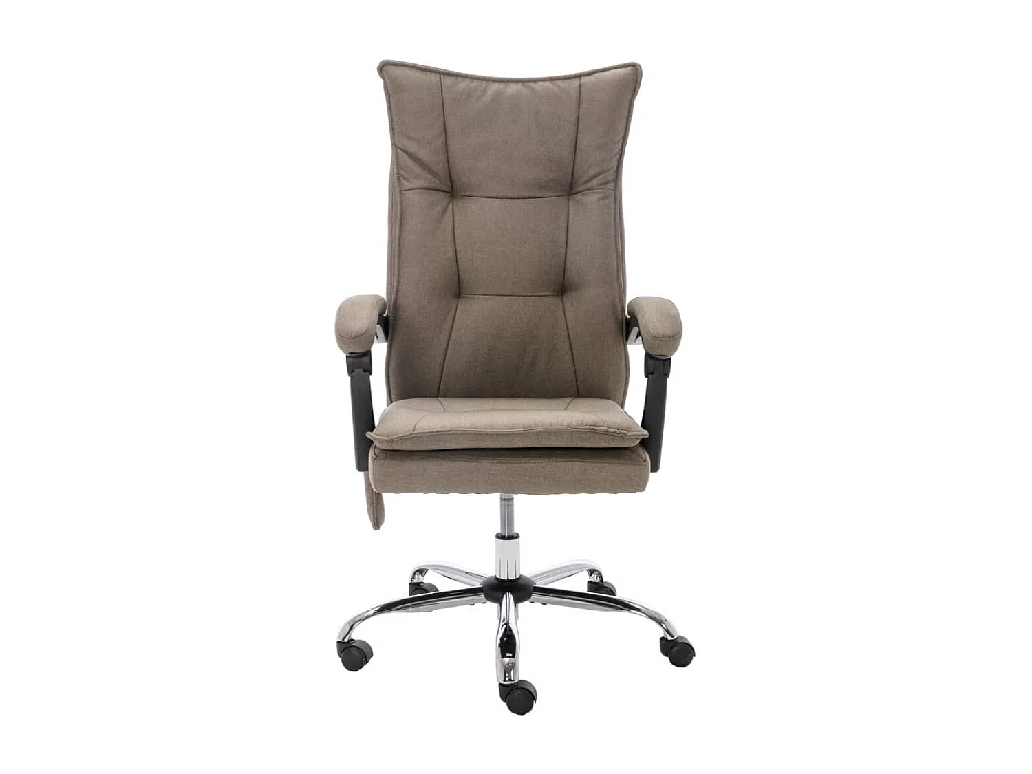 Chaise de bureau de massage Taupe Tissu