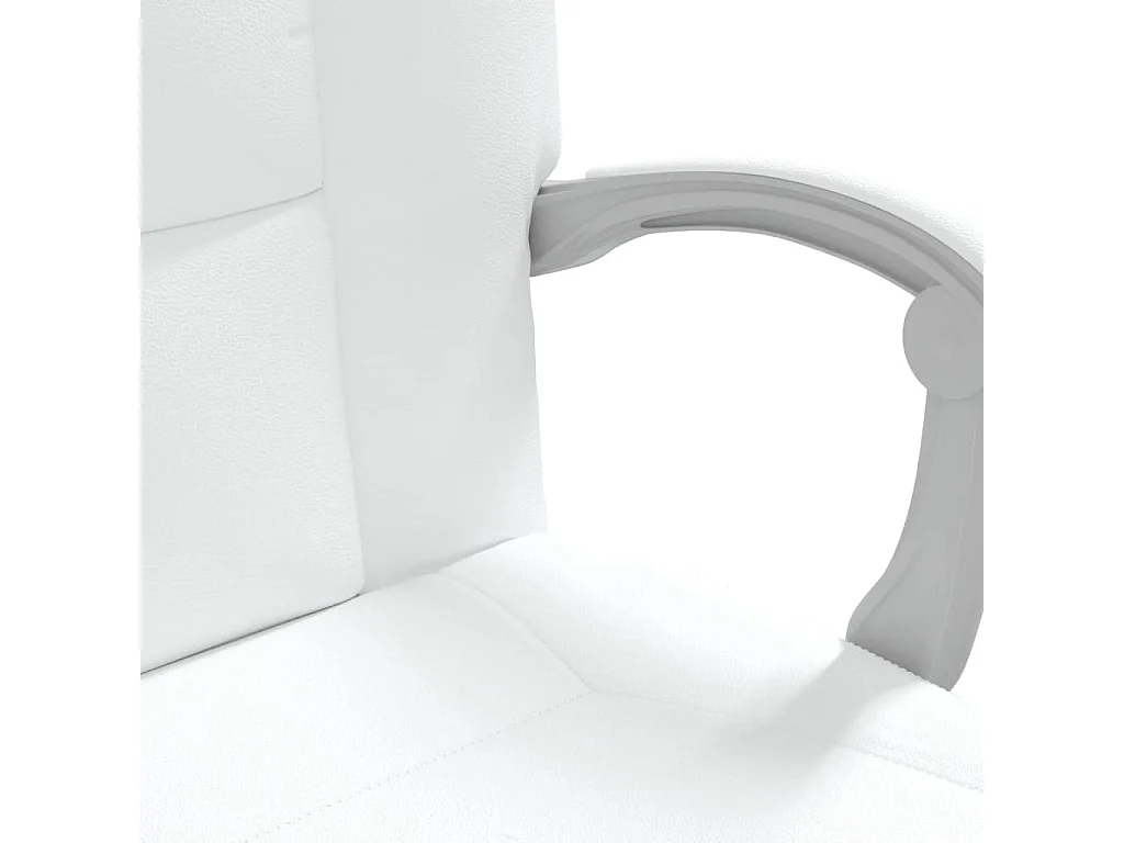 Fauteuil inclinable de bureau Blanc Similicuir