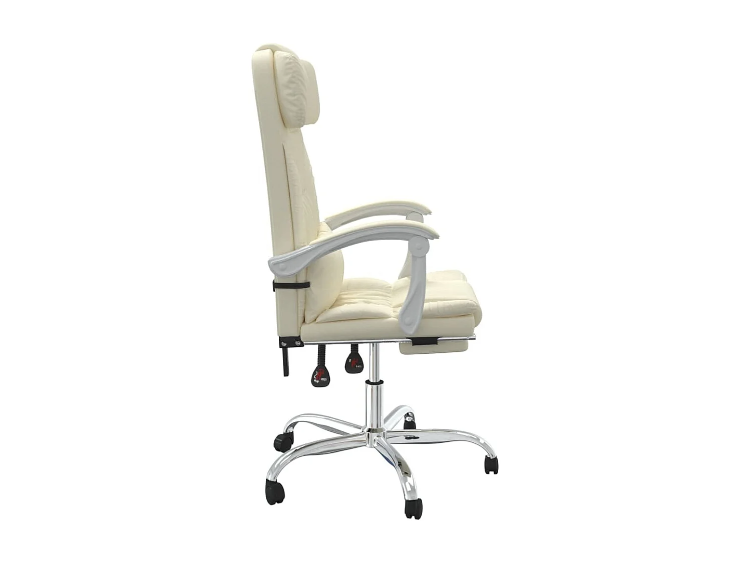 Fauteuil inclinable de bureau Crème Similicuir