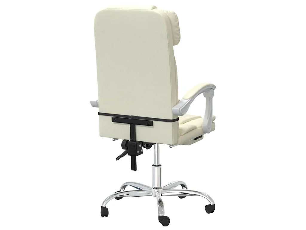 Fauteuil inclinable de bureau Crème Similicuir