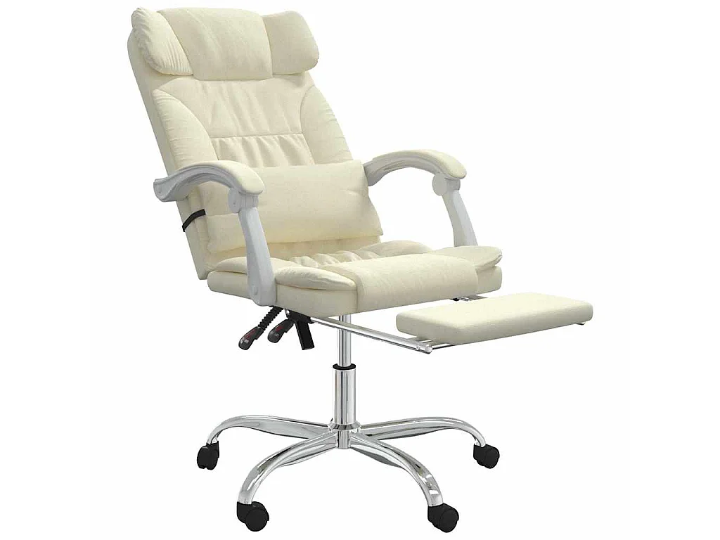 Fauteuil inclinable de bureau Crème Similicuir