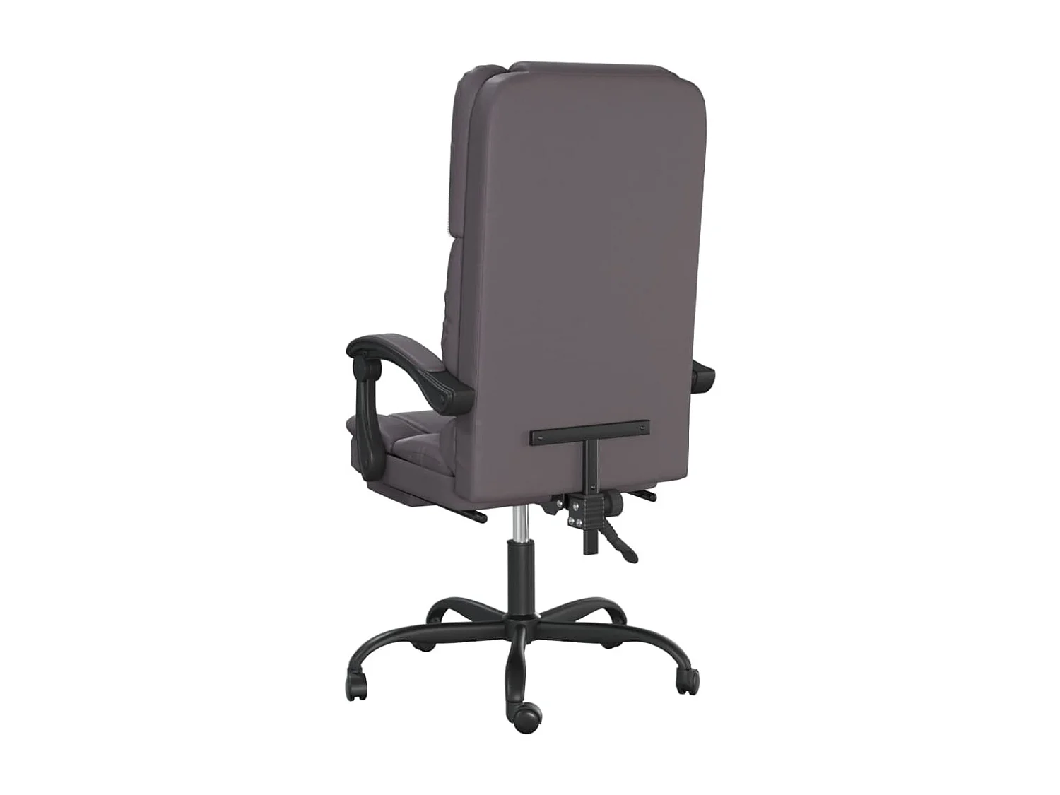 Fauteuil de massage inclinable de bureau Gris Similicuir