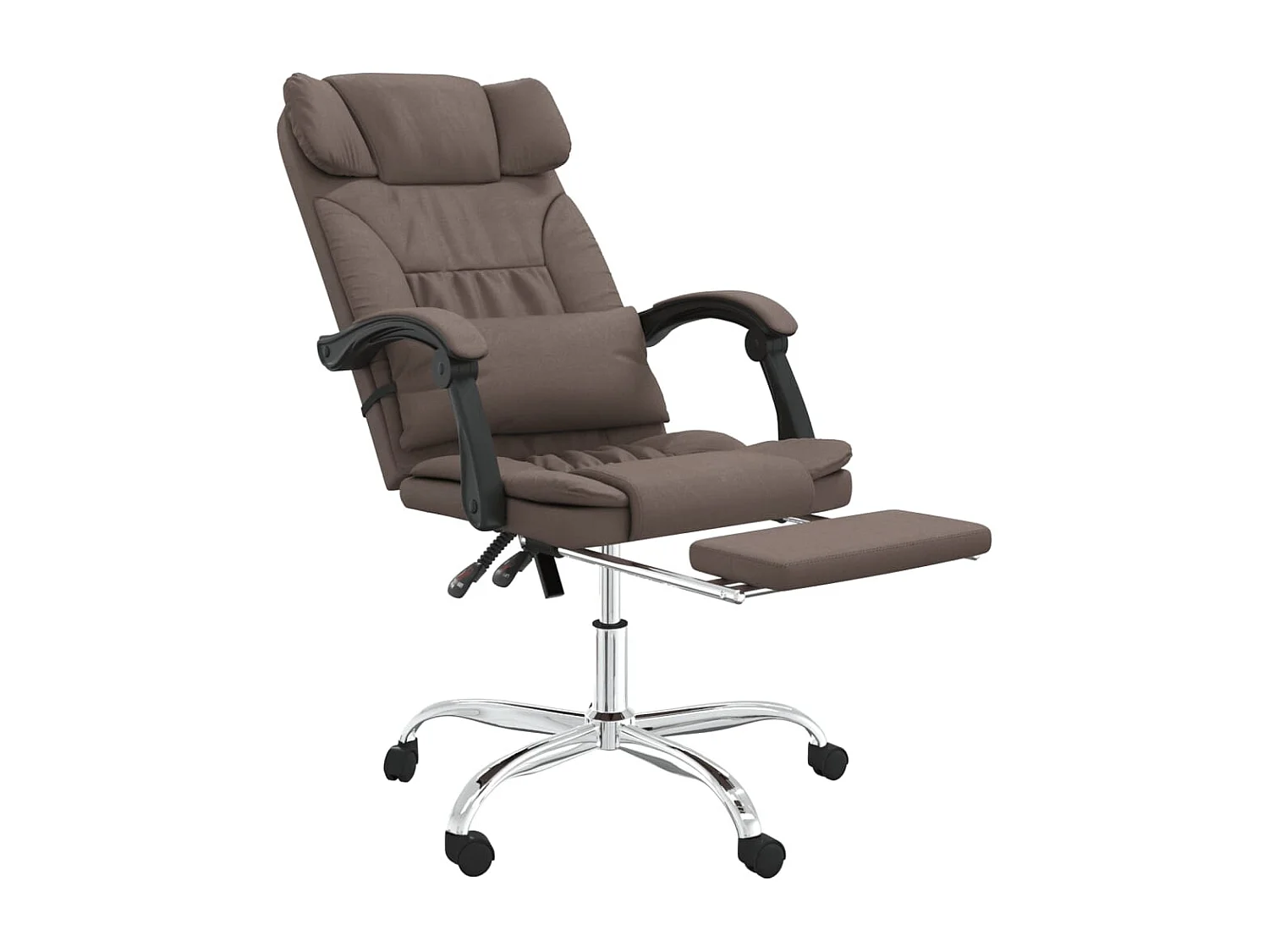 Fauteuil de massage inclinable de bureau Marron Similicuir