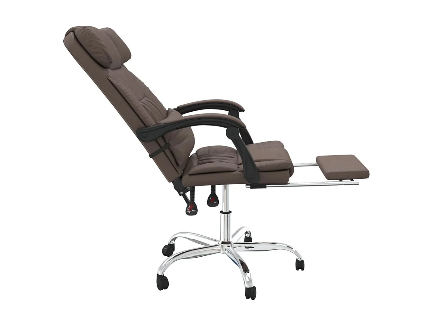 Fauteuil de massage inclinable de bureau Marron Similicuir