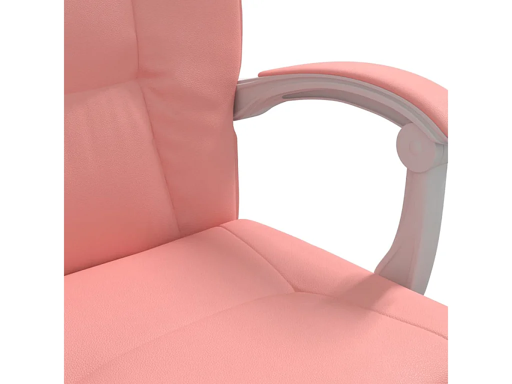Fauteuil inclinable de bureau Rose Similicuir