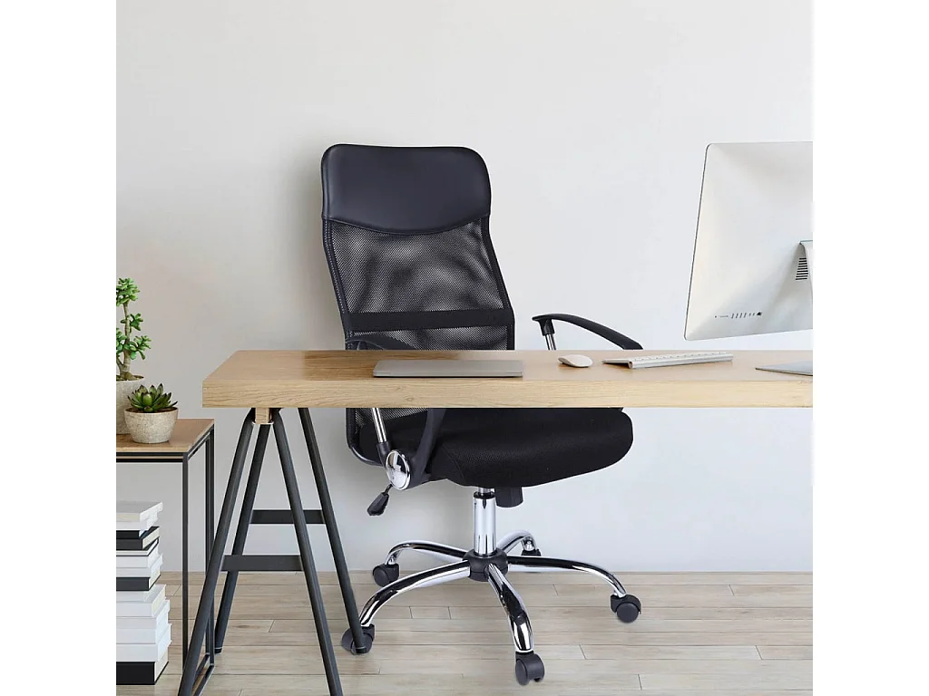 Chaise de bureau Noir Acier
