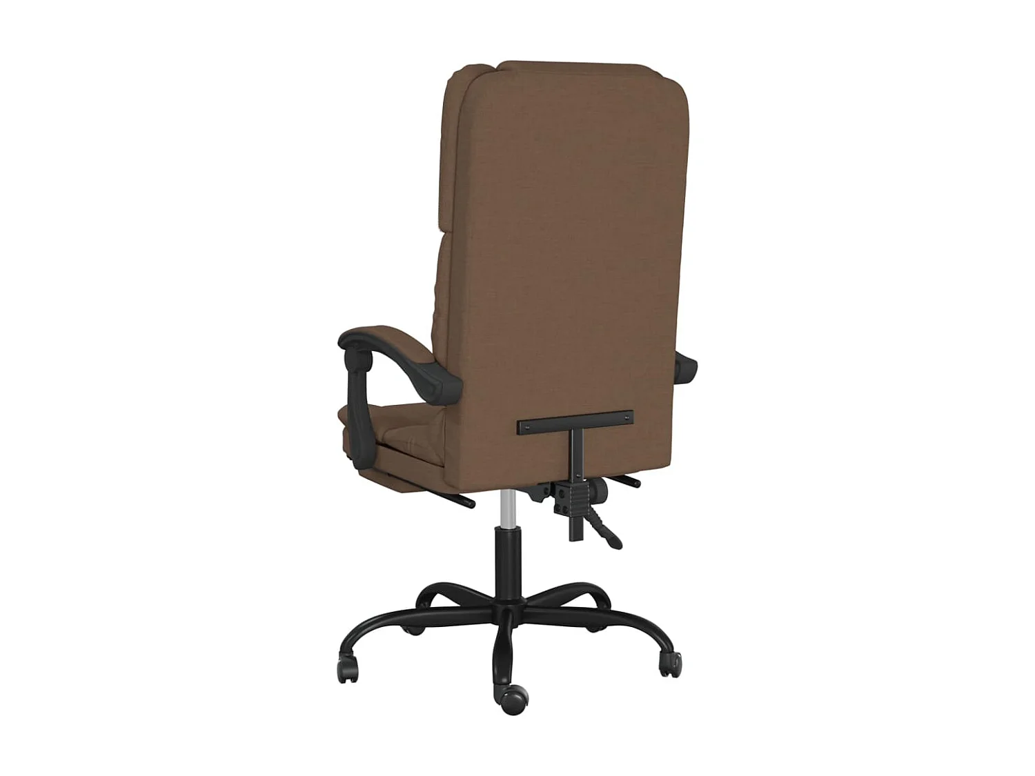 Fauteuil de massage inclinable de bureau Marron Tissu