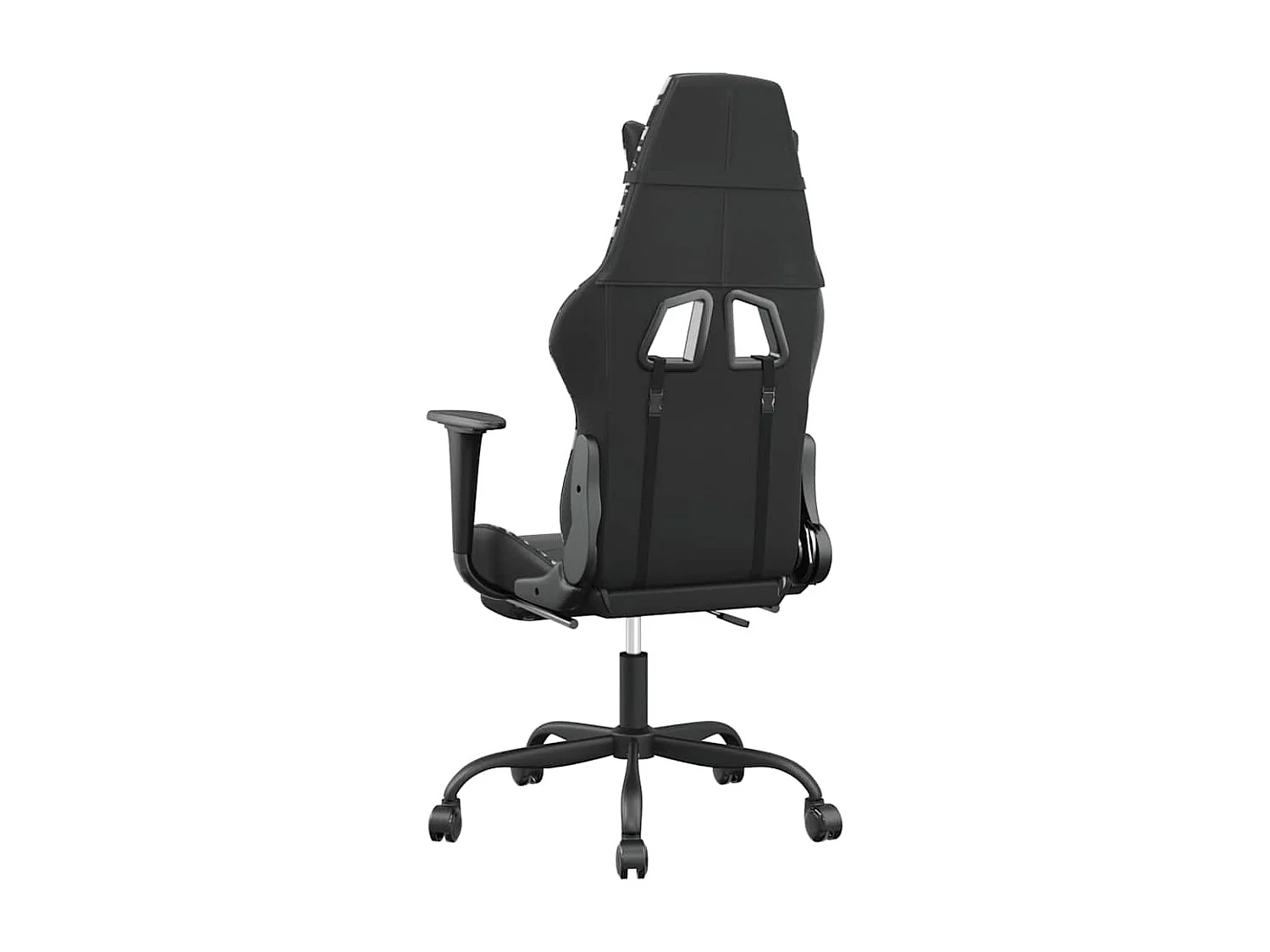 Gamingstuhl mit Massage Fußstütze Schwarz Tarnfarben Kunstleder