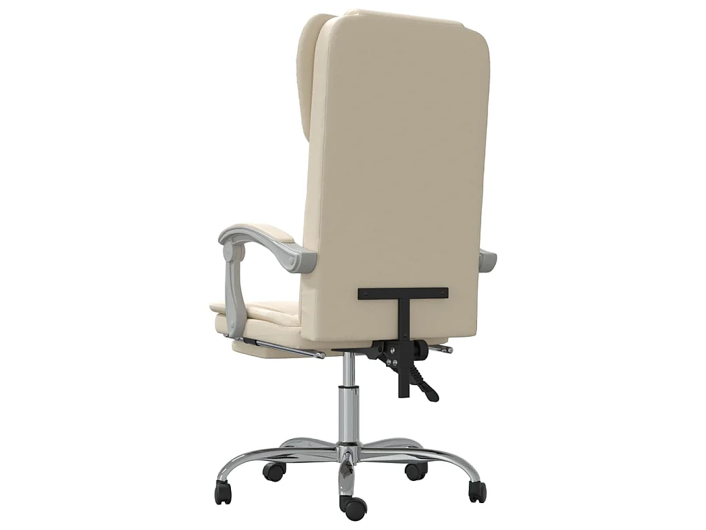 Fauteuil inclinable de bureau Crème Similicuir