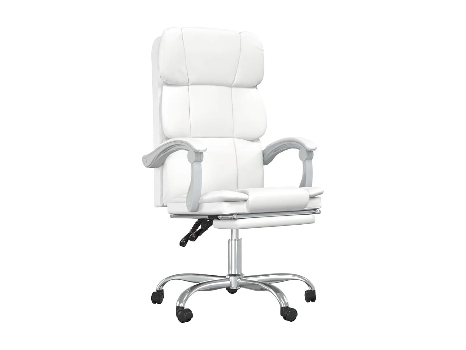 Fauteuil inclinable de bureau Blanc Similicuir