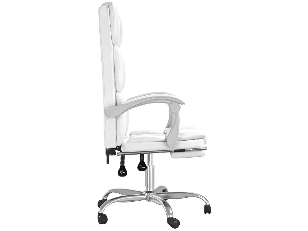 Fauteuil inclinable de bureau Blanc Similicuir