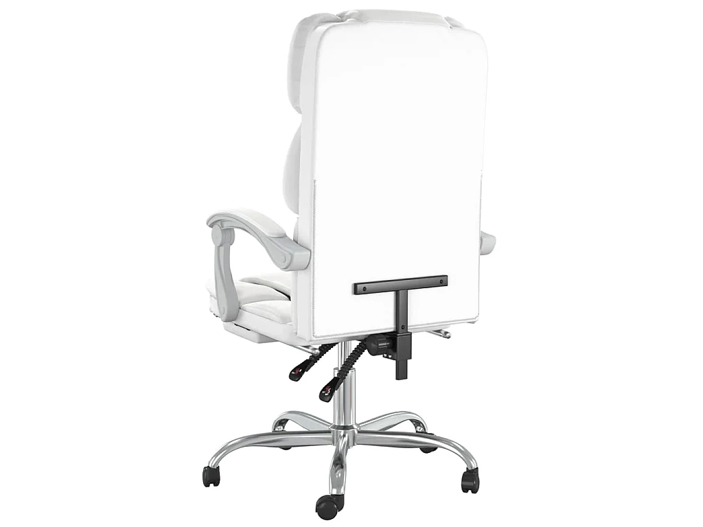 Fauteuil inclinable de bureau Blanc Similicuir
