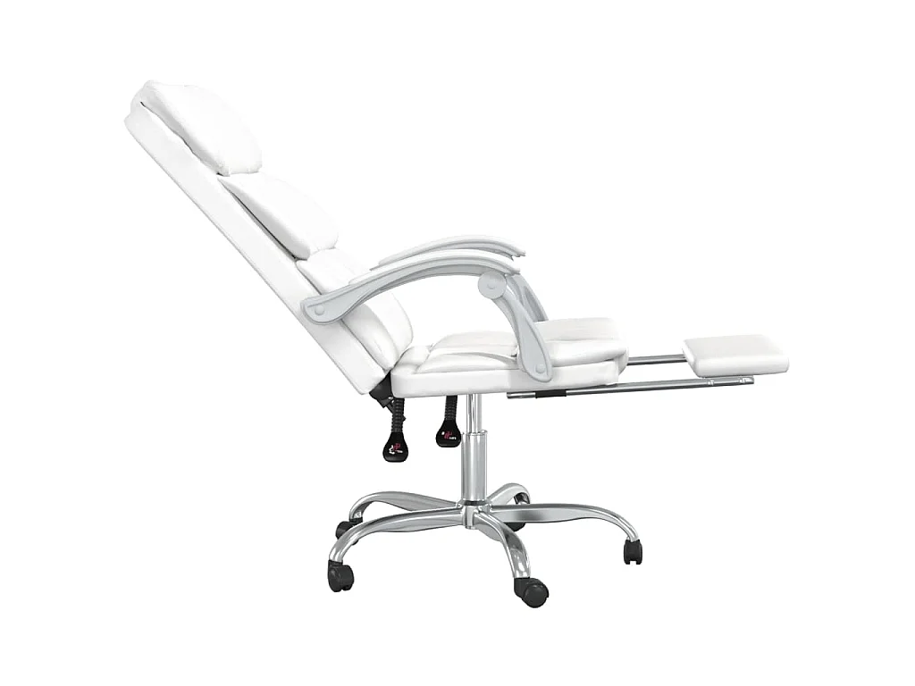 Fauteuil inclinable de bureau Blanc Similicuir