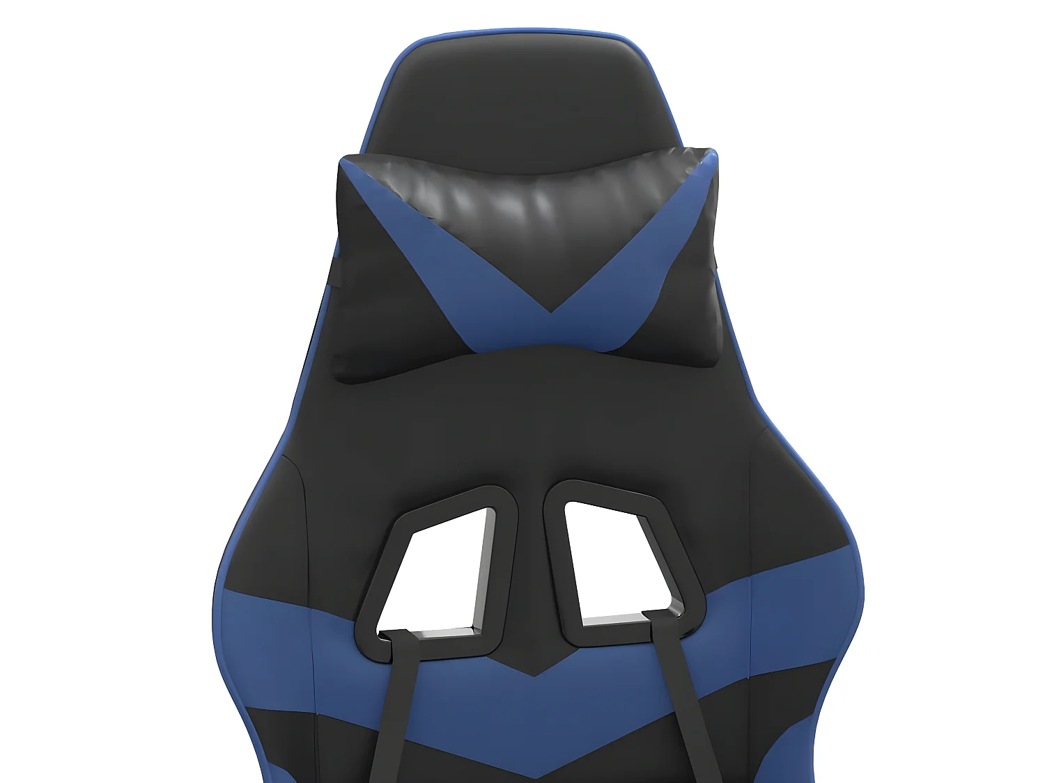 Chaise de jeu Noir et bleu Similicuir