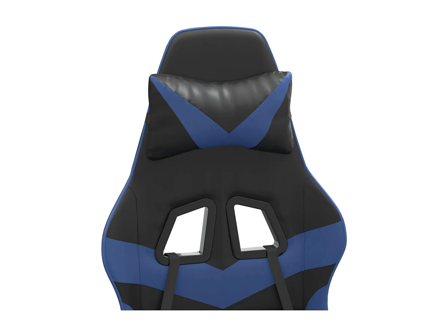 Chaise de jeu Noir et bleu Similicuir