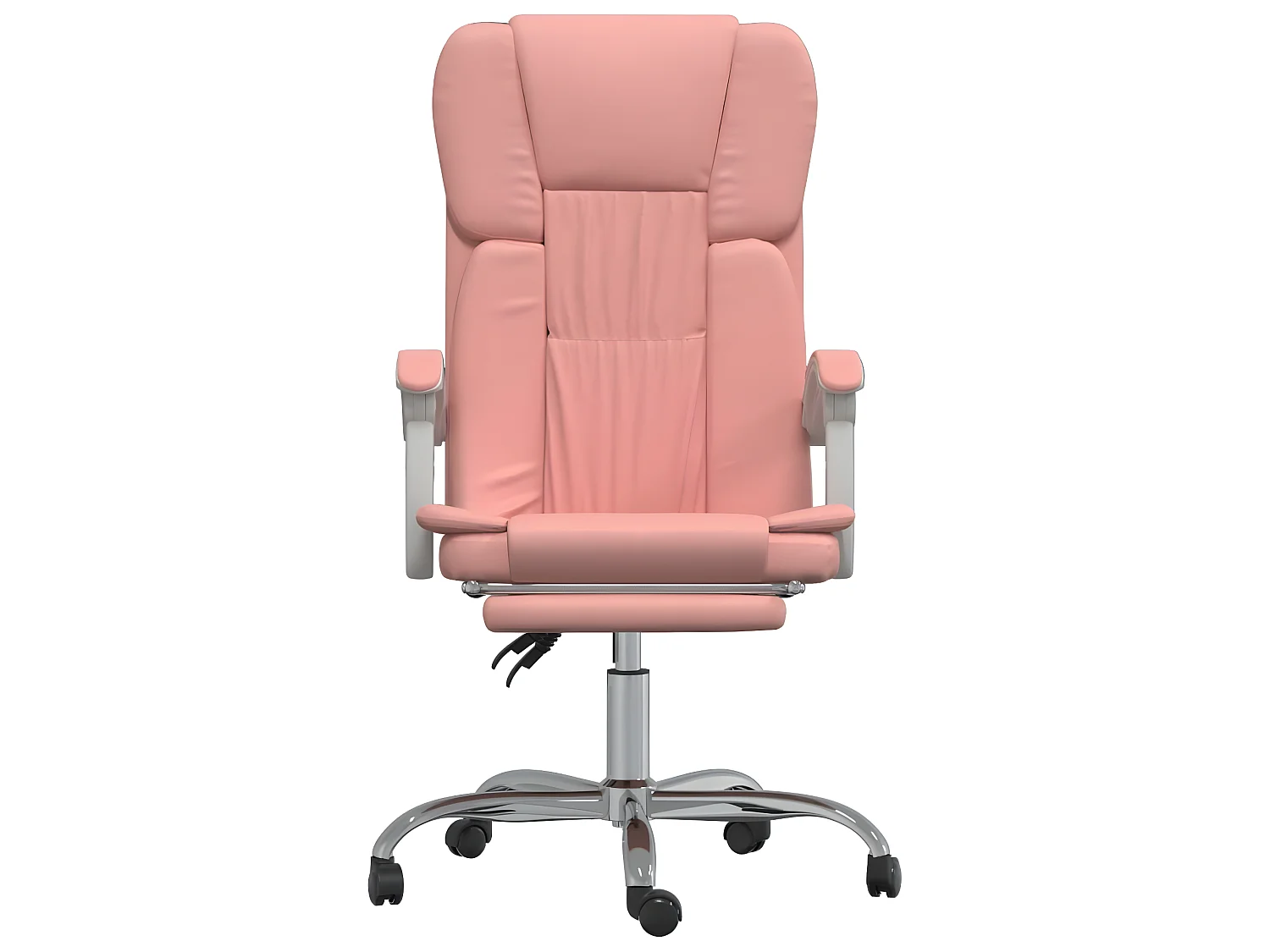 Bürostuhl mit Liegefunktion Rosa Kunstleder