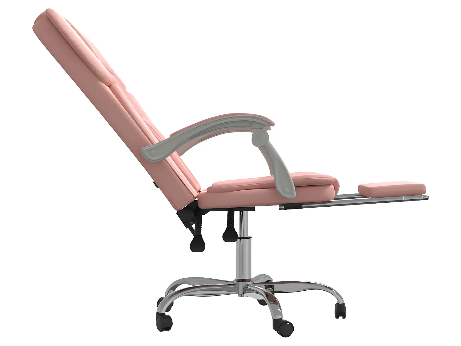 Bürostuhl mit Liegefunktion Rosa Kunstleder