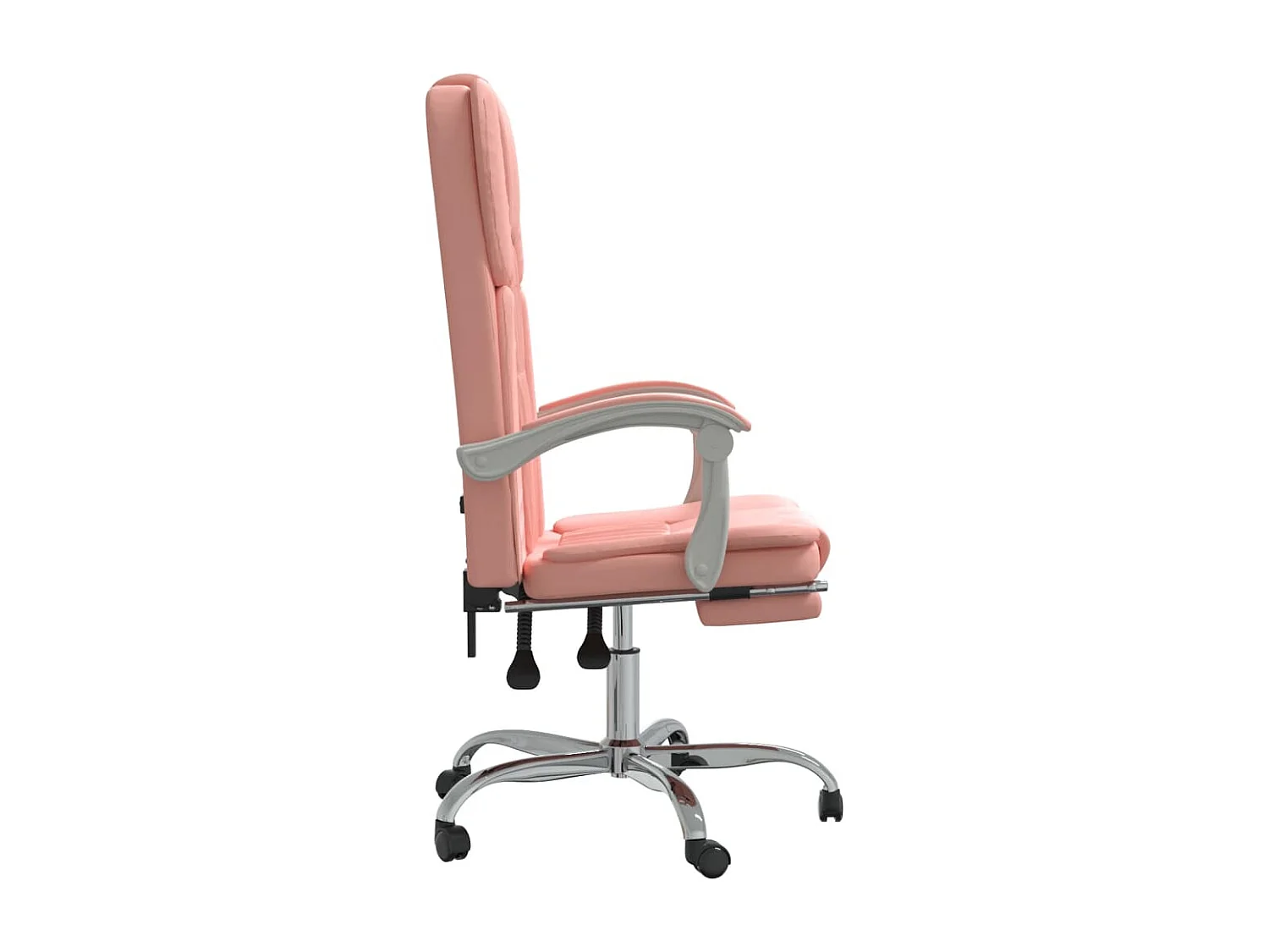 Poltrona da Ufficio Reclinabile Rosa in Similpelle