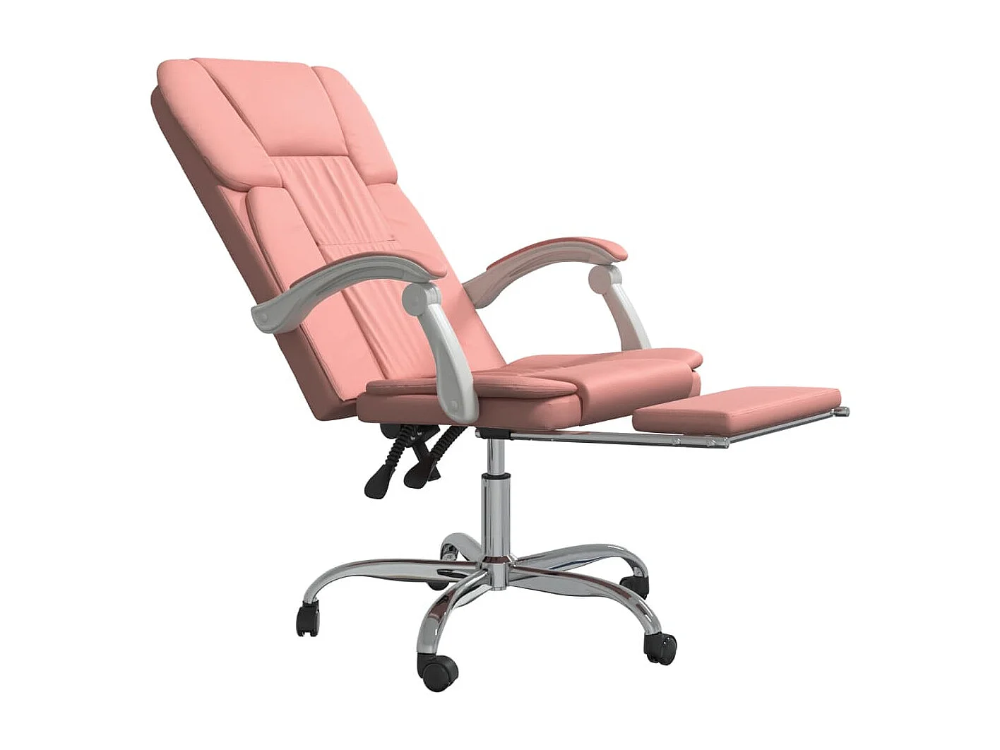 Poltrona da Ufficio Reclinabile Rosa in Similpelle