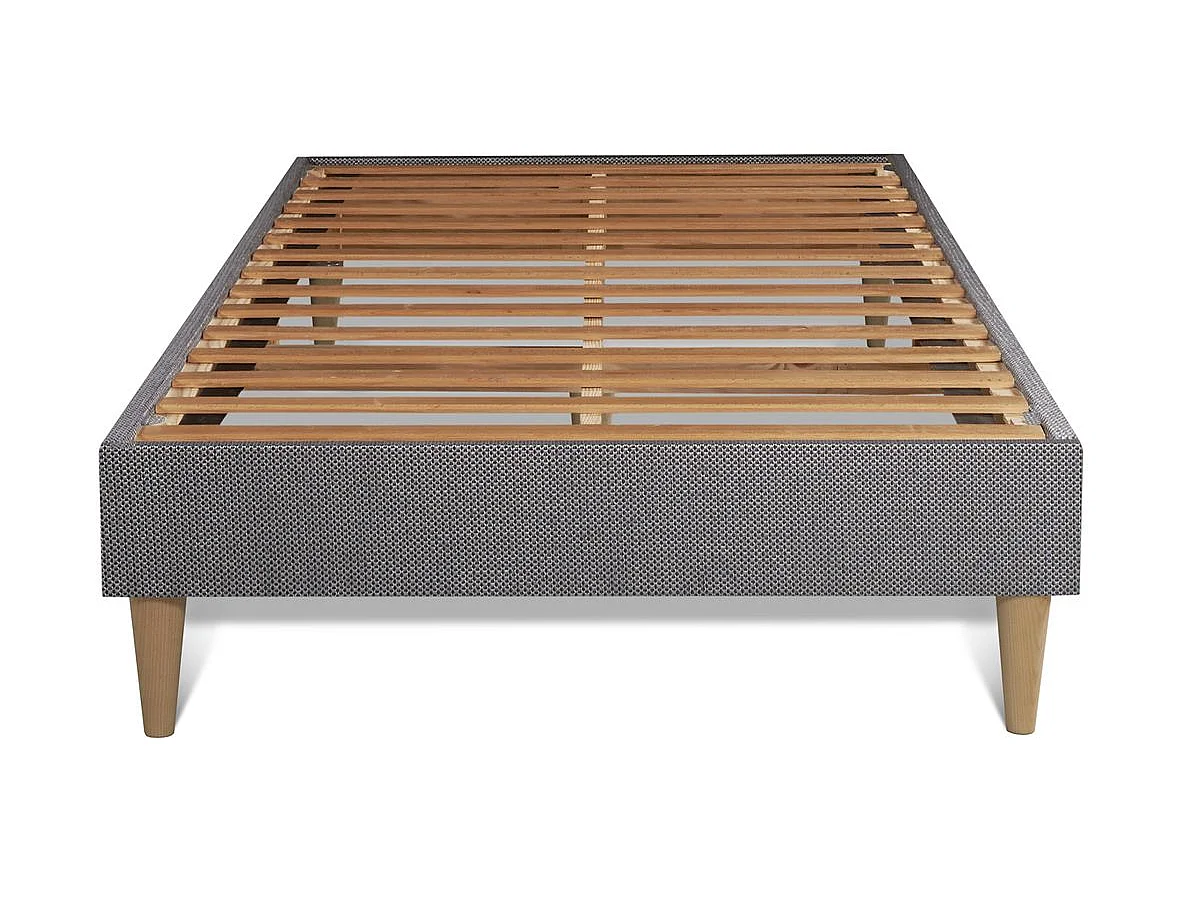 Matelas Mémoire de forme + sommier kit gris 90x190 Memo