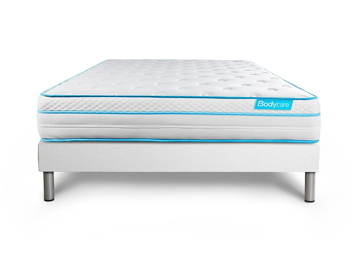 Ensemble BODYZONE+ 140x200 Ressorts ensachés, visco 5 zones Ultra épaisseur
