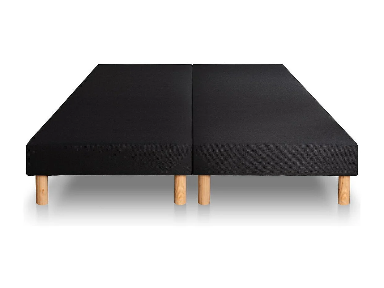 Ensemble Exclusive 180 x 200 cm double sommier noir
