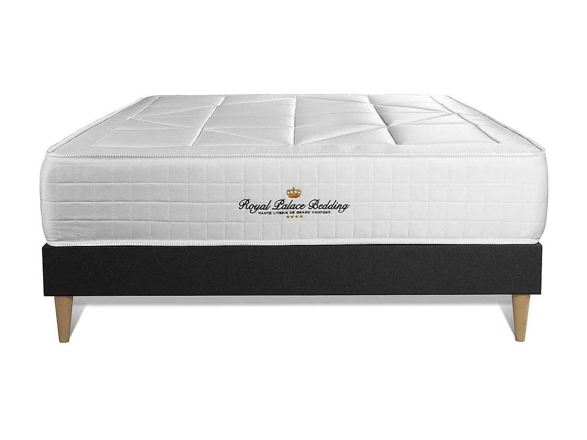 lattenbodem en Windsor matras 200x200 cm , Matrasdikte : 26 cm , traagschuim en pocketveren , gebalanceerd, 5 comfortzones