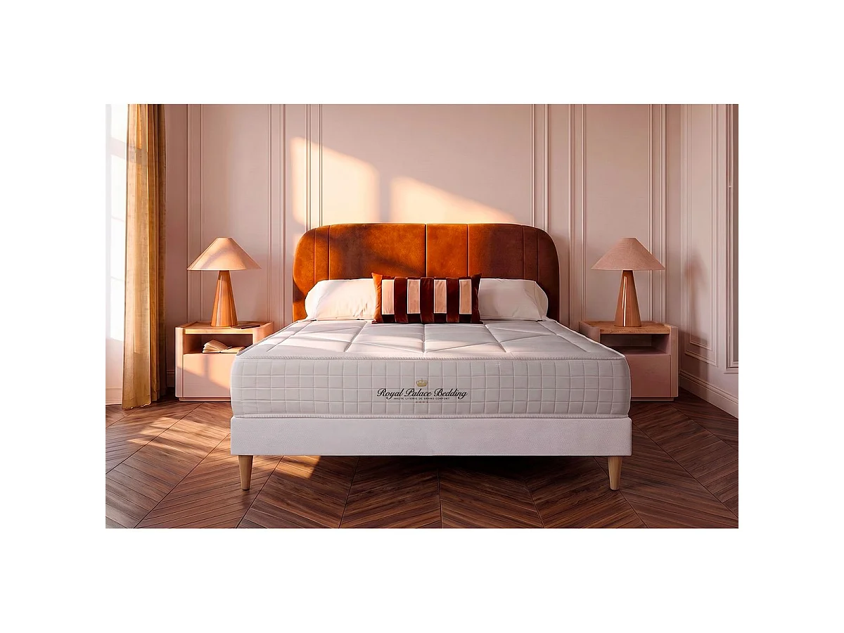 lattenbodem en Windsor matras 90x200 cm , Matrasdikte : 26 cm , traagschuim en pocketveren , gebalanceerd, 5 comfortzones