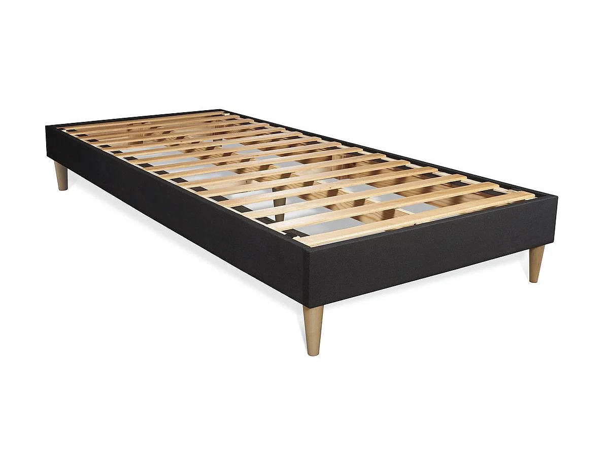 Materac LANCASTER 90x200 cm, Grubosc : 22 cm, sprezyny kieszeniowe i pianka z pamiecia ksztaltu, Wysoki, 3 strefy komfortu + zestaw podstawa lózka