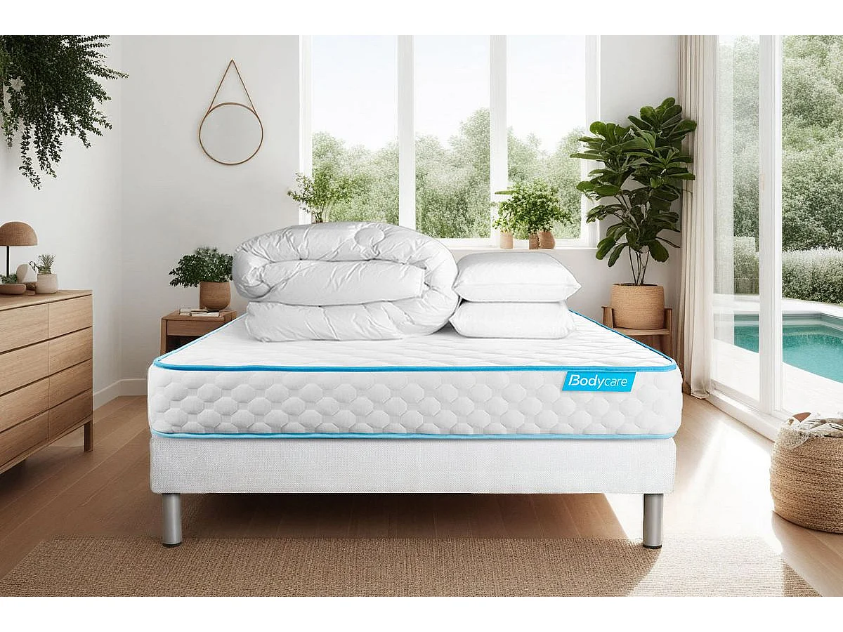 Pack BODYONE 140x190 + 2 oreillers mémoire de forme