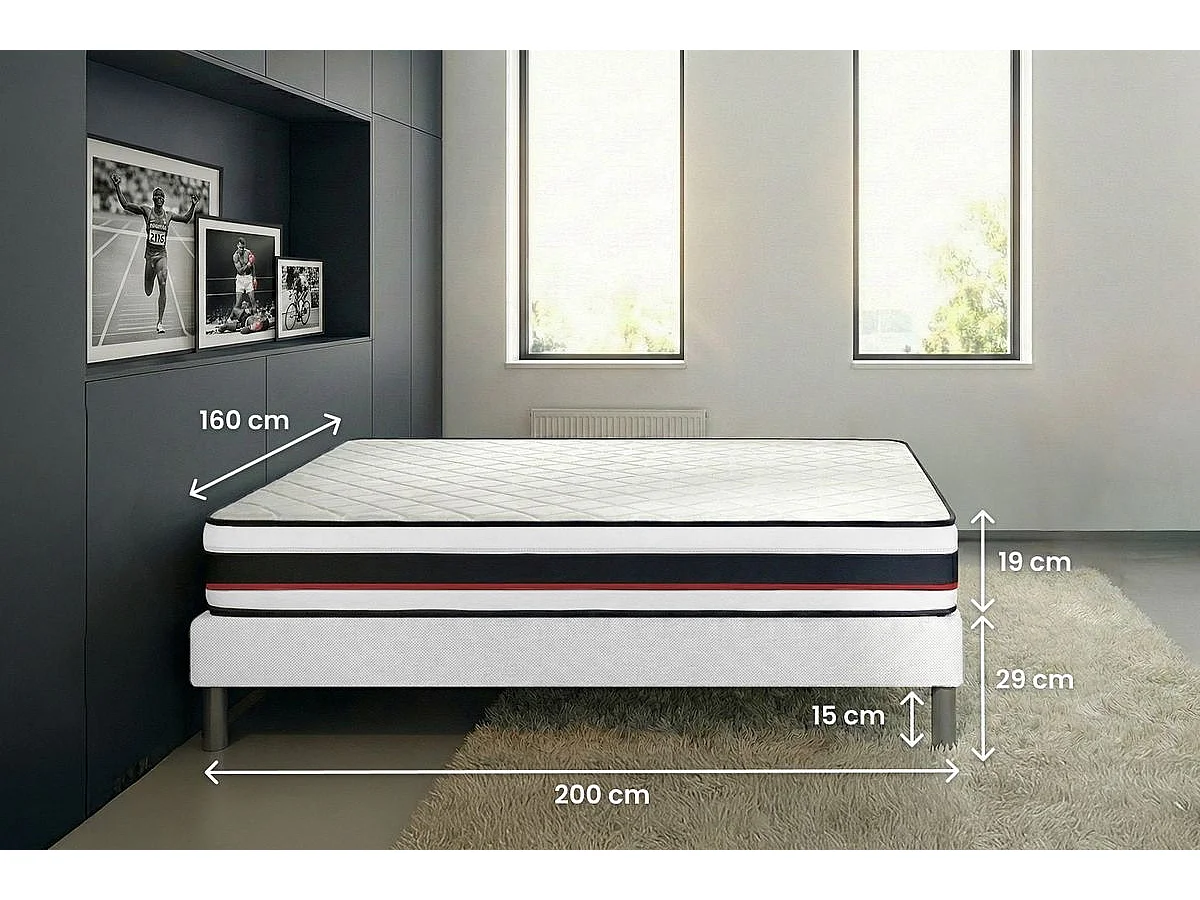 Ensemble sommier + matelas FORM 160x200