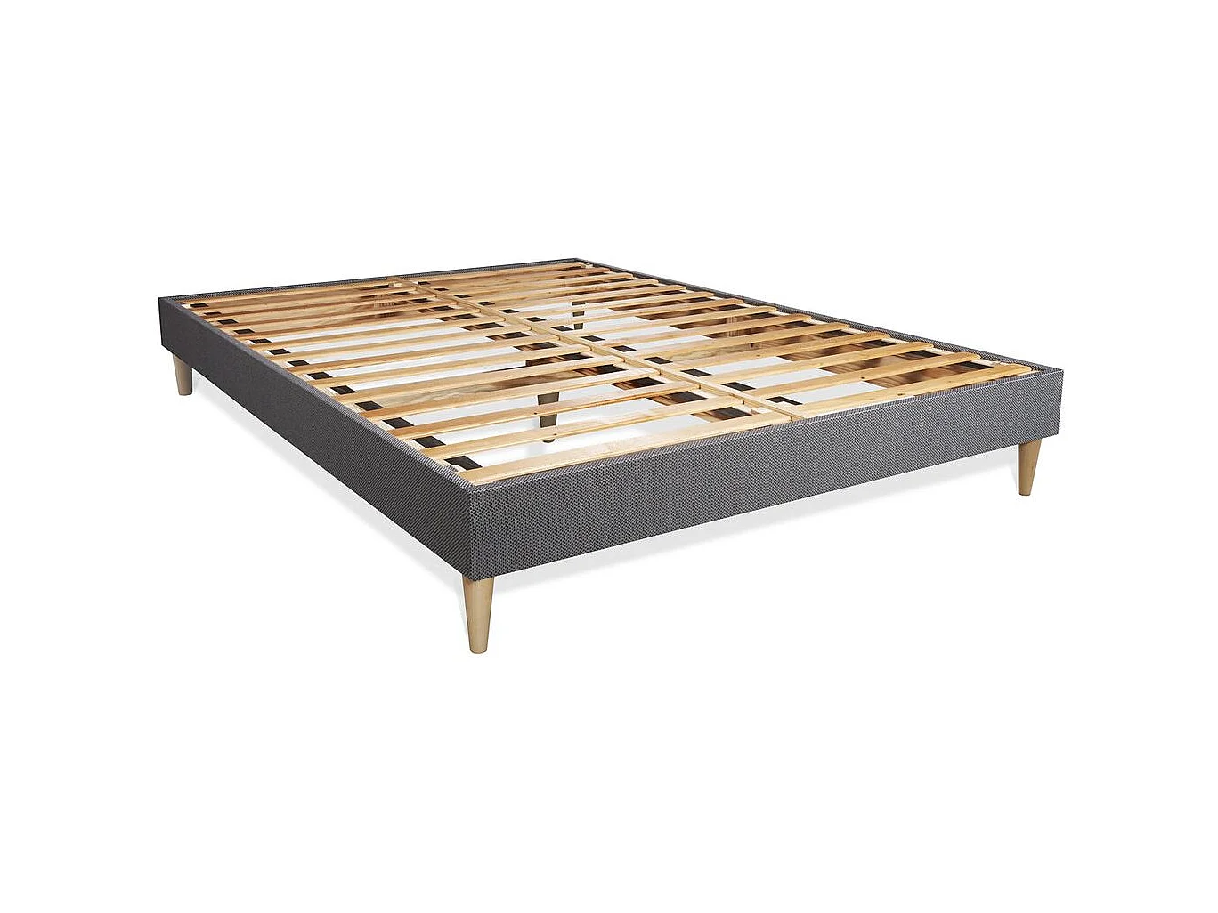 Pack prêt à dormir matelas Latex + Mémoire de forme ACTILATEX MAX 180x200 cm + sommier KIT gris + 2 oreillers + couette